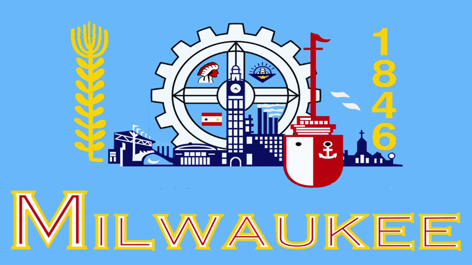 Флаг города берлин. Milwaukee флаг. Worst City Flags.